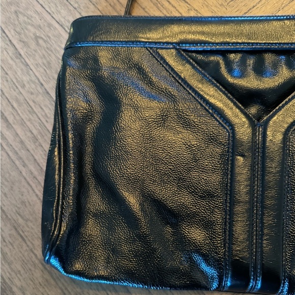 Yves Saint Laurent Autre Marque Black Patent Leather Clutch Bag - Picture 3 of 12